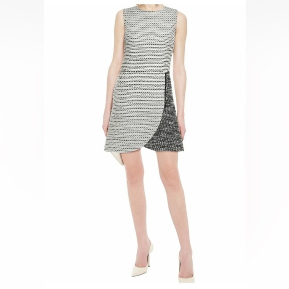 NWT Alice + Olivia Sally Side Zip Boucle Tweed Mini Dress 10 Boucle $440 - Picture 3 of 16